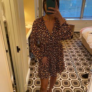 Zara Flowy Printed Dress